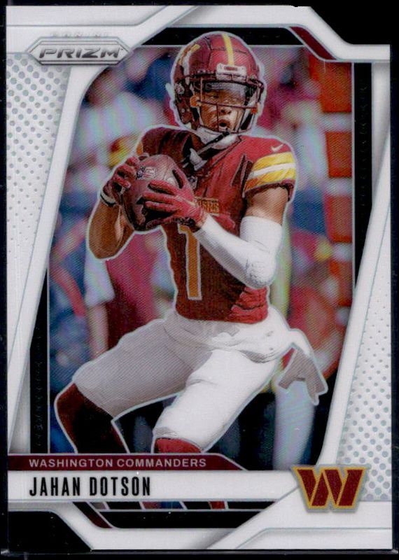 Jahan Dotson 2024 Prizm #290 White /35 RAW