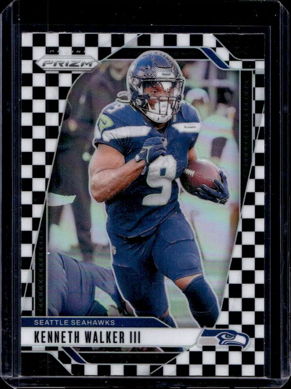 Kenneth Walker III 2024 Prizm #260 Black & White Checker /(SSP) RAW