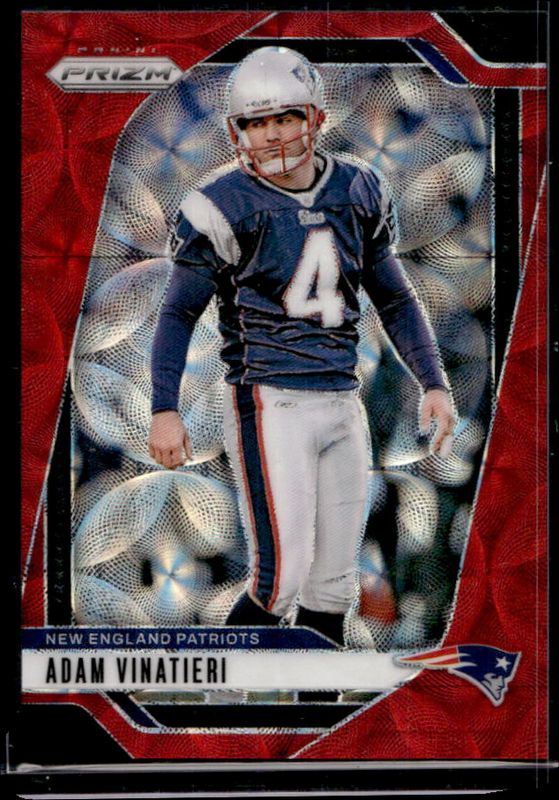 Adam Vinatieri 2024 Prizm #199 Choice Red /20 RAW