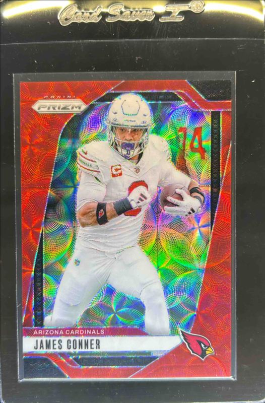 James Conner 2024 Prizm #2 Choice Red /20 RAW