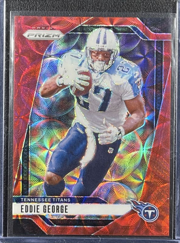 Eddie George 2024 Prizm #285 Choice Red /20 RAW
