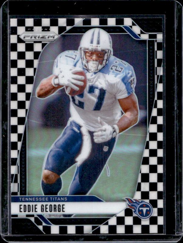 Eddie George 2024 Prizm #285 Black & White Checker /(SSP) RAW