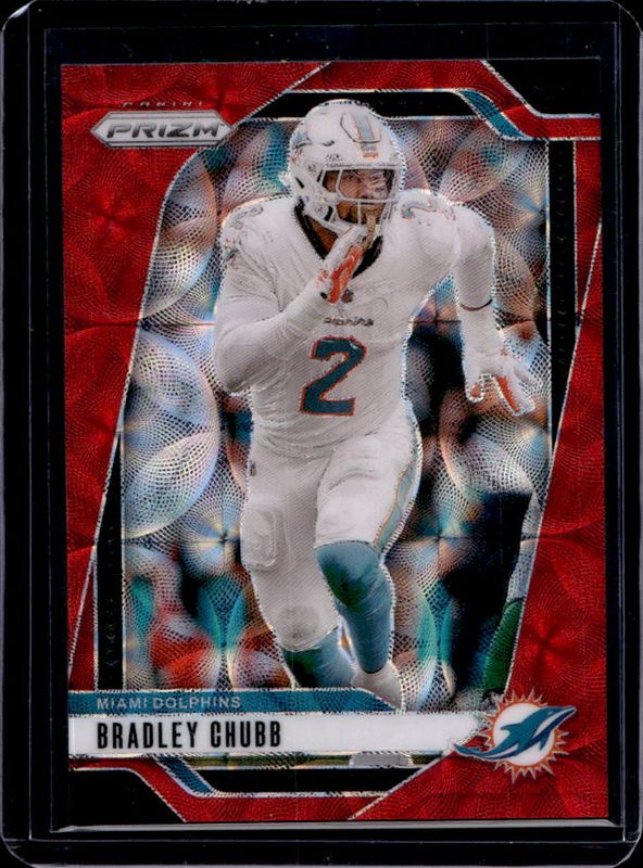 Bradley Chubb 2024 Prizm #181 Choice Red /20 RAW
