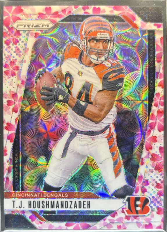 TJ Houshmandzadeh 2024 Prizm #63 Choice Cherry Blossom /15 RAW