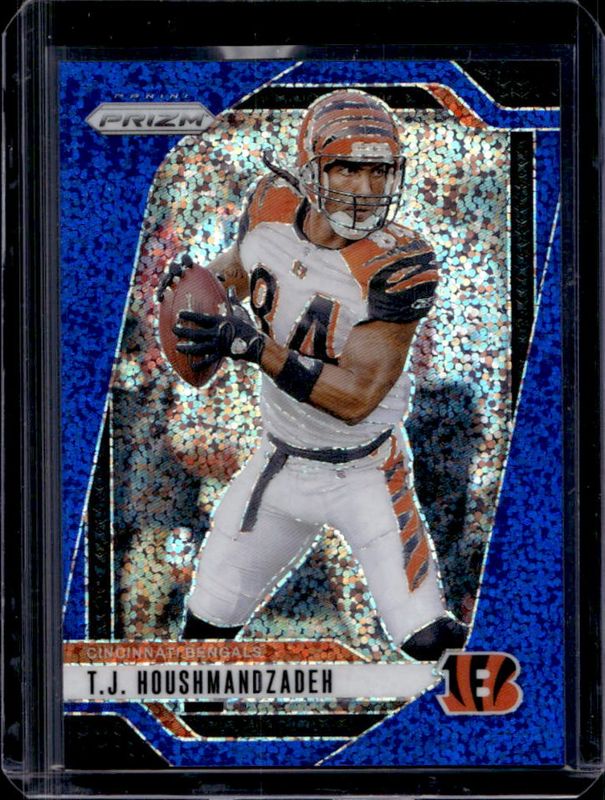 TJ Houshmandzadeh 2024 Prizm #63 Blue Sparkle /96 RAW