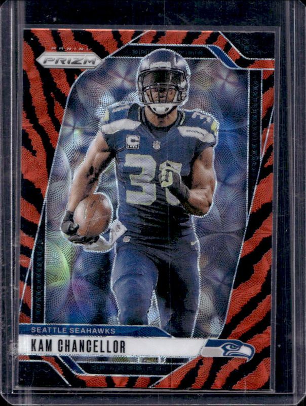 Kam Chancellor 2024 Prizm #266 Choice Tiger Stripe /(SSP) RAW