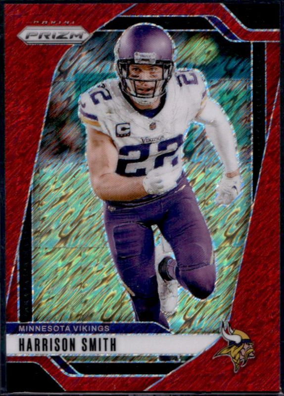 Harrison Smith 2024 Prizm #190 Red Shimmer /35 RAW
