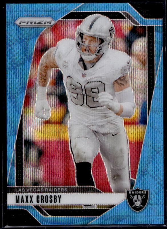 Maxx Crosby 2024 Prizm #152 Blue Wave /230 RAW
