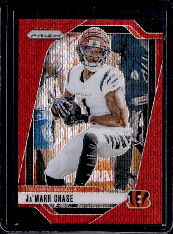 Ja'Marr Chase 2024 Prizm #57 Red Wave /149 RAW