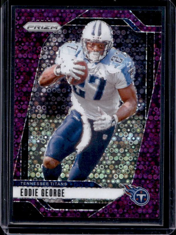 Eddie George 2024 Prizm #285 No Huddle Purple /49 RAW