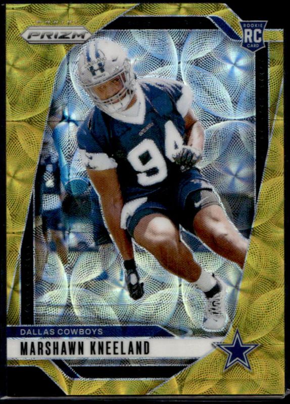 Marshawn Kneeland 2024 Prizm #373 Choice Gold /10 Rookie RAW