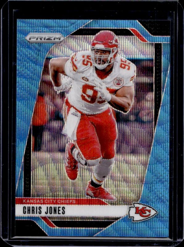 Chris Jones 2024 Prizm #143 Blue Wave /230 RAW
