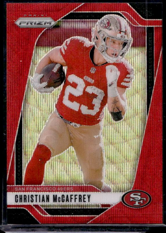 Christian McCaffrey 2024 Prizm #250 Red Wave /149 RAW