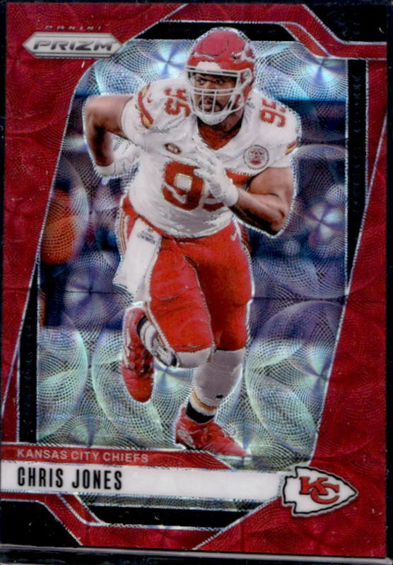 Chris Jones 2024 Prizm #143 Choice Red /20 RAW