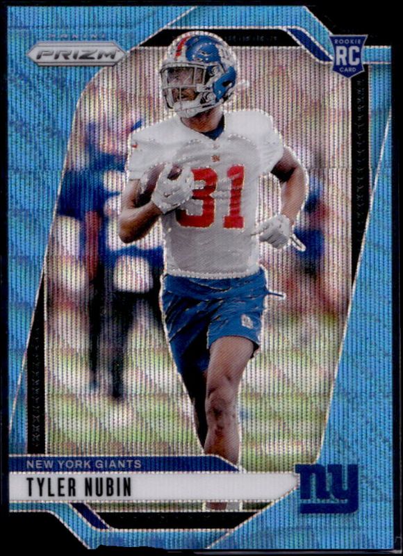 Tyler Nubin 2024 Prizm #395 Blue Wave /230 Rookie RAW