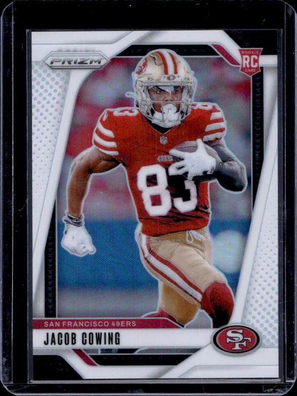 Jacob Cowing 2024 Prizm #335 White /35 Rookie RAW