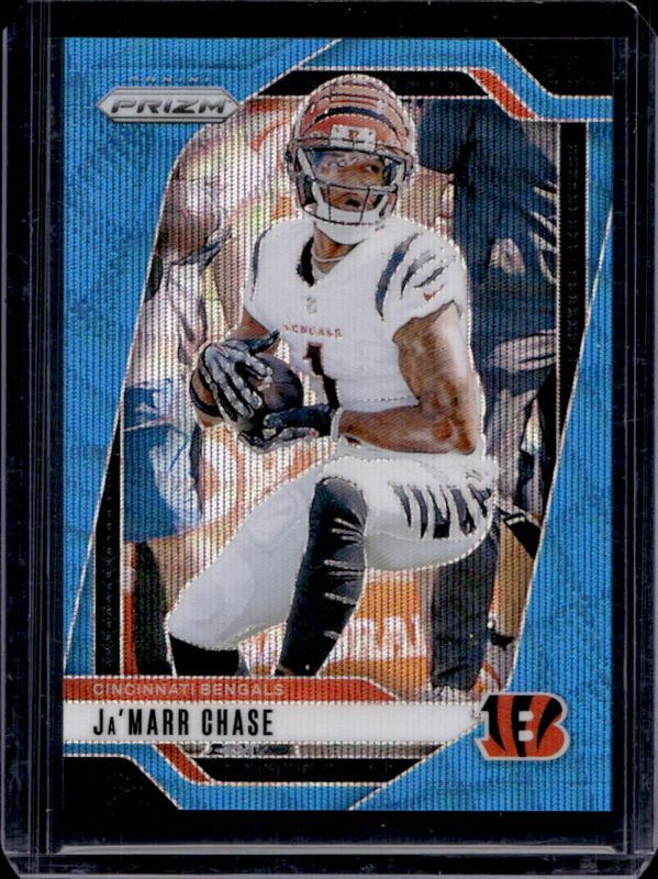 Ja'Marr Chase 2024 Prizm #57 Blue Wave /230 RAW