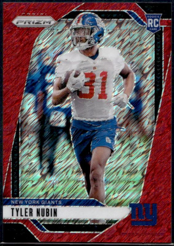 Tyler Nubin 2024 Prizm #395 Red Shimmer /35 Rookie RAW