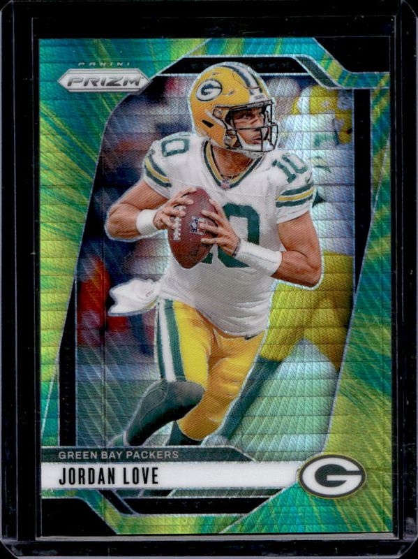 Jordan Love 2024 Prizm #101 Hyper /180 RAW