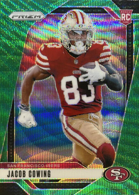 Jacob Cowing 2024 Prizm #335 Green Wave Rookie RAW