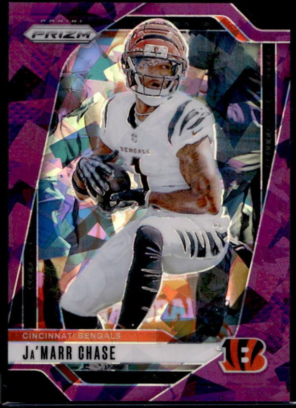 Ja'Marr Chase 2024 Prizm #57 Purple Ice /225 RAW