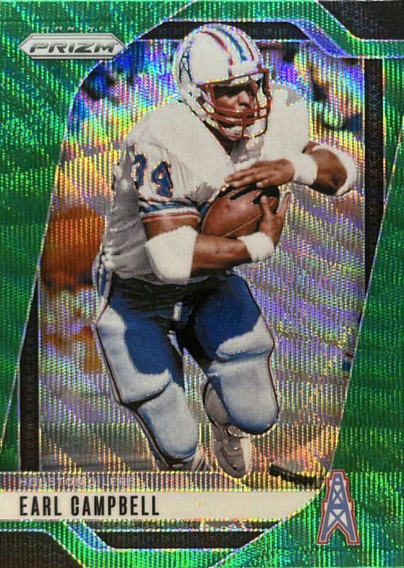 Earl Campbell 2024 Prizm #297 Green Wave RAW