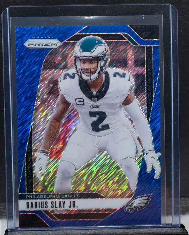 Darius Slay 2024 Prizm #235 Blue Shimmer /25 RAW