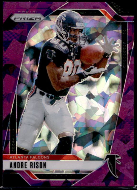 Andre Rison 2024 Prizm #16 Purple Ice /225 RAW