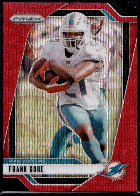 Frank Gore 2024 Prizm #184 Red Wave /149 RAW