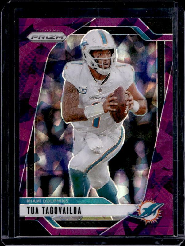 Tua Tagovailoa 2024 Prizm #175 Purple Ice /225 RAW