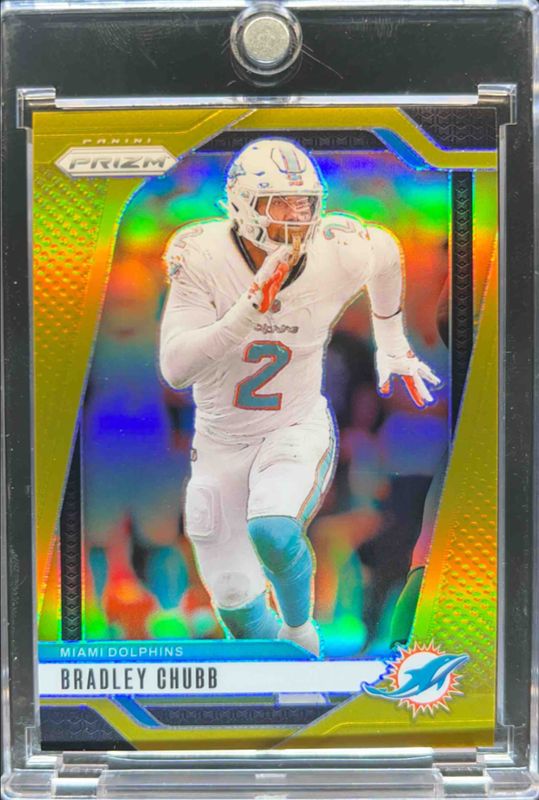Bradley Chubb 2024 Prizm #181 Gold /10 RAW