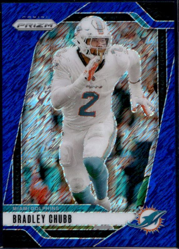 Bradley Chubb 2024 Prizm #181 Blue Shimmer /25 RAW