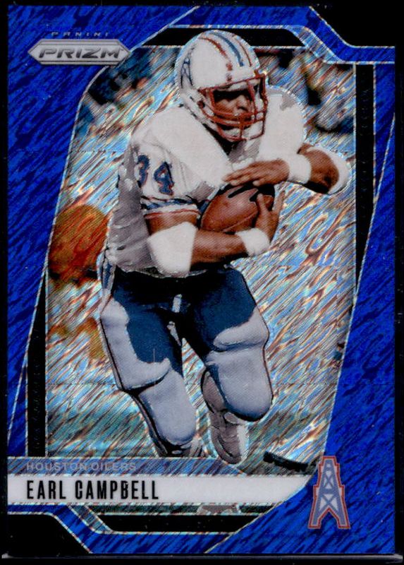 Earl Campbell 2024 Prizm #297 Blue Shimmer /25 RAW