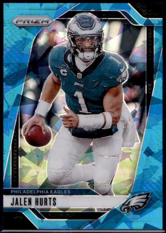 Jalen Hurts 2024 Prizm #231 Blue Ice /99 RAW
