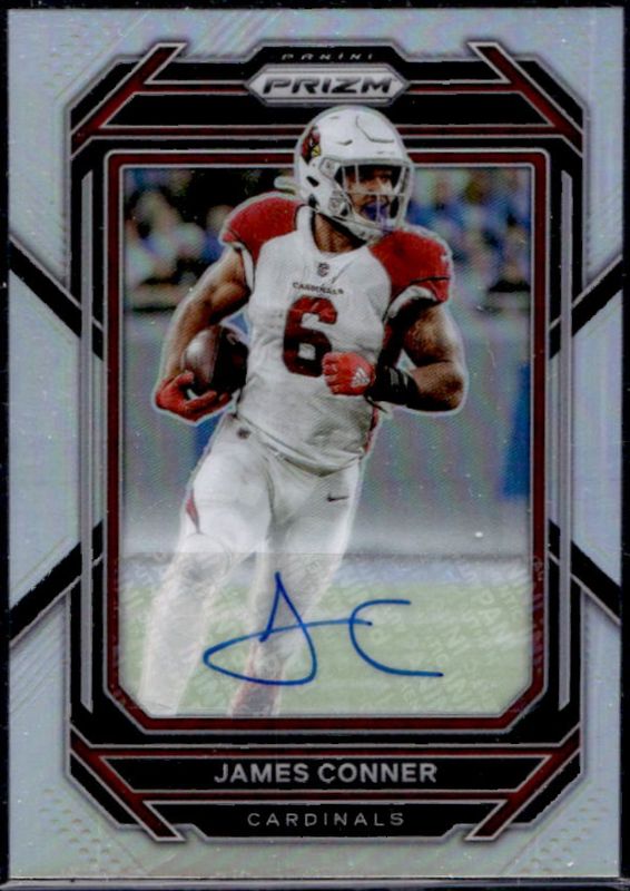 James Conner 2024 Prizm #2 Base Autographs - Silver RAW
