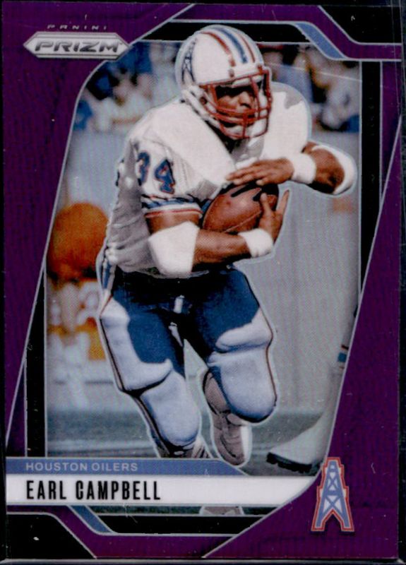 Earl Campbell 2024 Prizm #297 Purple /125 RAW