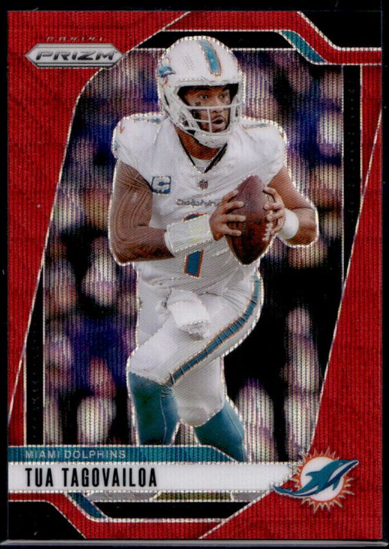 Tua Tagovailoa 2024 Prizm #175 Red Wave /149 RAW