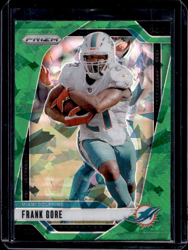 Frank Gore 2024 Prizm #184 Green Ice RAW