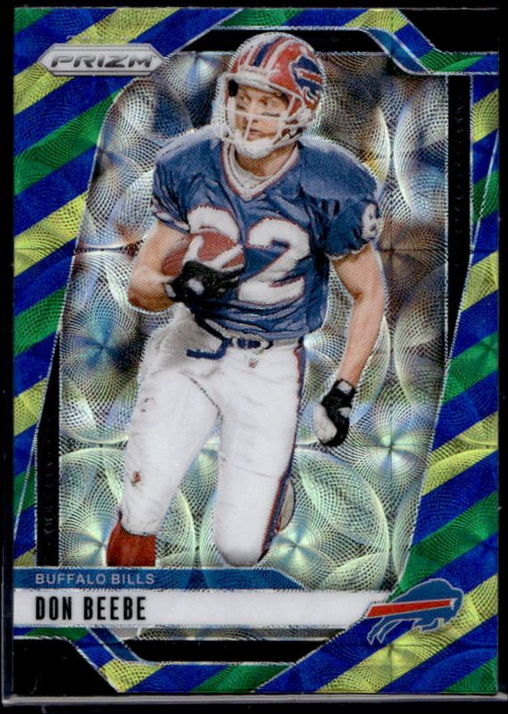 Don Beebe 2024 Prizm #35 Choice Blue Yellow Green RAW