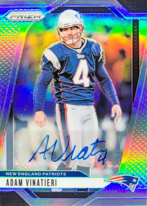 Adam Vinatieri 2024 Prizm #199 Base Autographs - Silver RAW