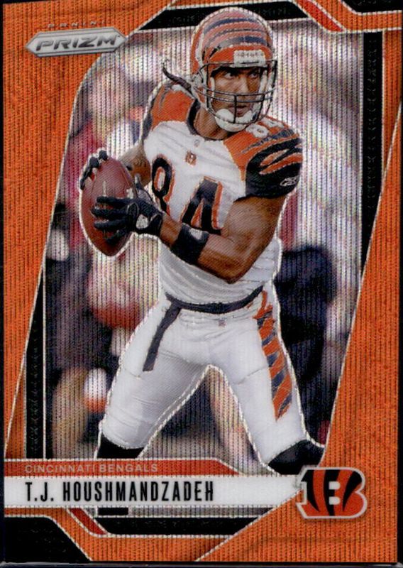 TJ Houshmandzadeh 2024 Prizm #63 Orange Wave /60 RAW