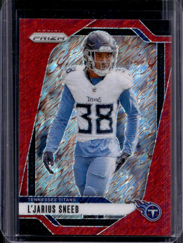 L'Jarius Sneed 2024 Prizm #283 Red Shimmer /35 RAW