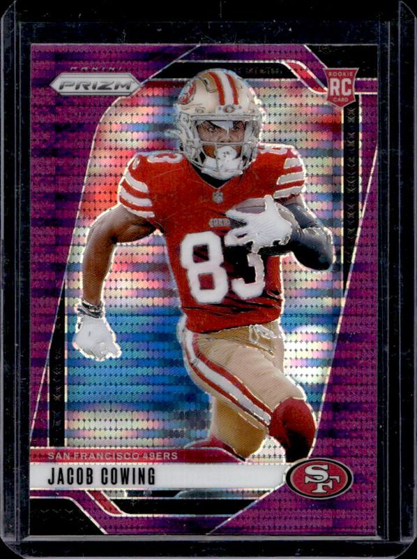 Jacob Cowing 2024 Prizm #335 Purple Pulsar Rookie RAW