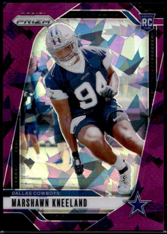 Marshawn Kneeland 2024 Prizm #373 Purple Ice /225 Rookie RAW