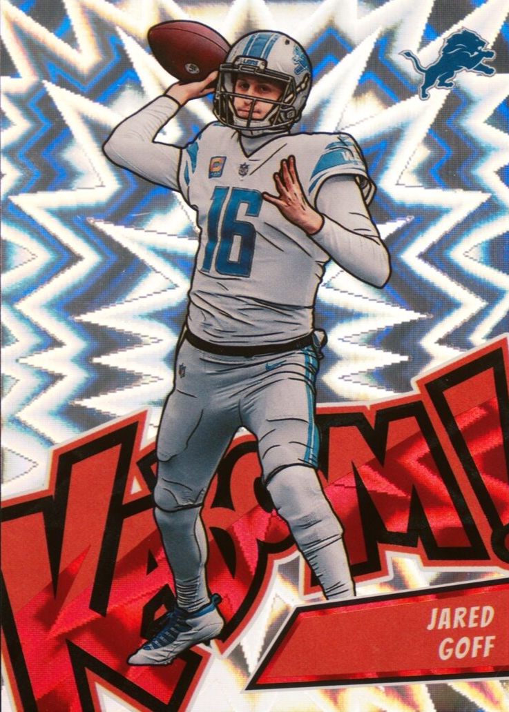 Jared Goff 2023 Absolute #K39 Kaboom! (Vertical) Price Guide