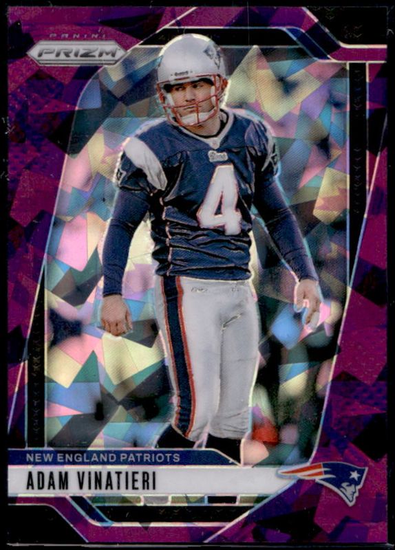 Adam Vinatieri 2024 Prizm #199 Purple Ice /225 RAW