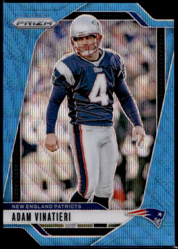 Adam Vinatieri 2024 Prizm #199 Blue Wave /230 RAW