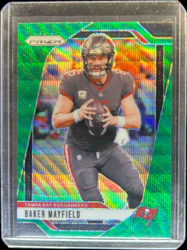 Baker Mayfield 2024 Prizm #268 Green Wave RAW