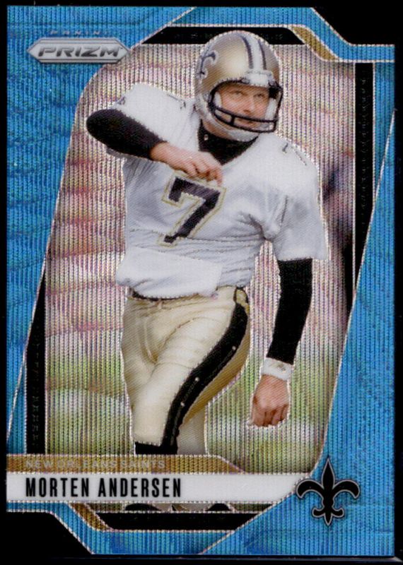 Morten Andersen 2024 Prizm #211 Blue Wave /230 RAW