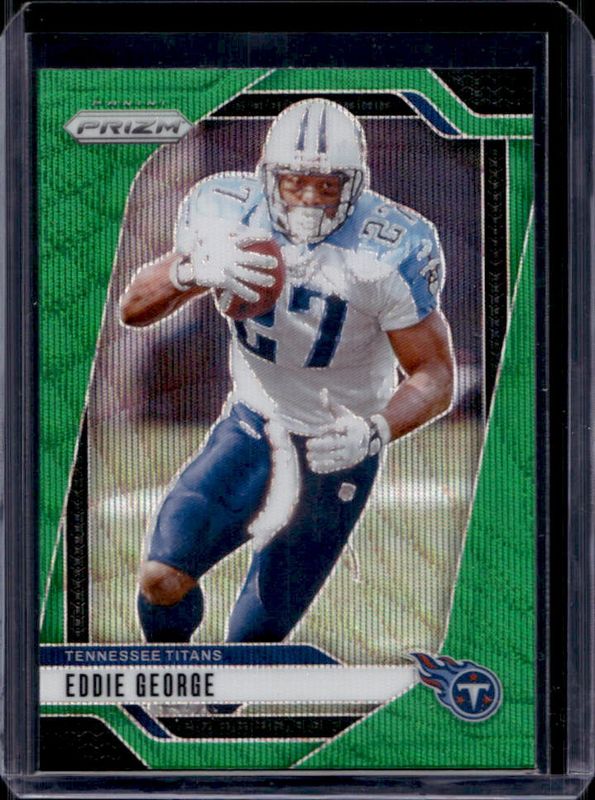 Eddie George 2024 Prizm #285 Green Wave RAW